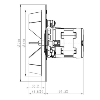 ESTRATTORE NATALINI 70W PL30 PALA 180x35 - immagine 3