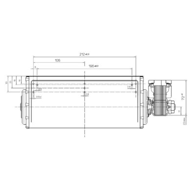 Ventola tangenziale EBM QLN65/2400 A33-3025LH - immagine 2